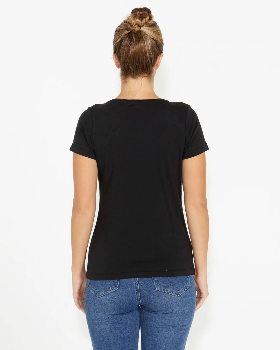 Sass Kingsley Printed Tee Black