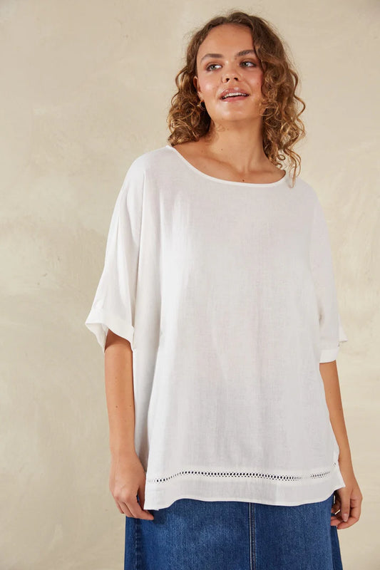 Haven Florence Relaxed Top Bianco