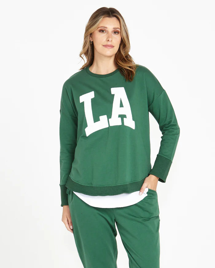 Betty Basics Lucy French Terry Sweat LA Print