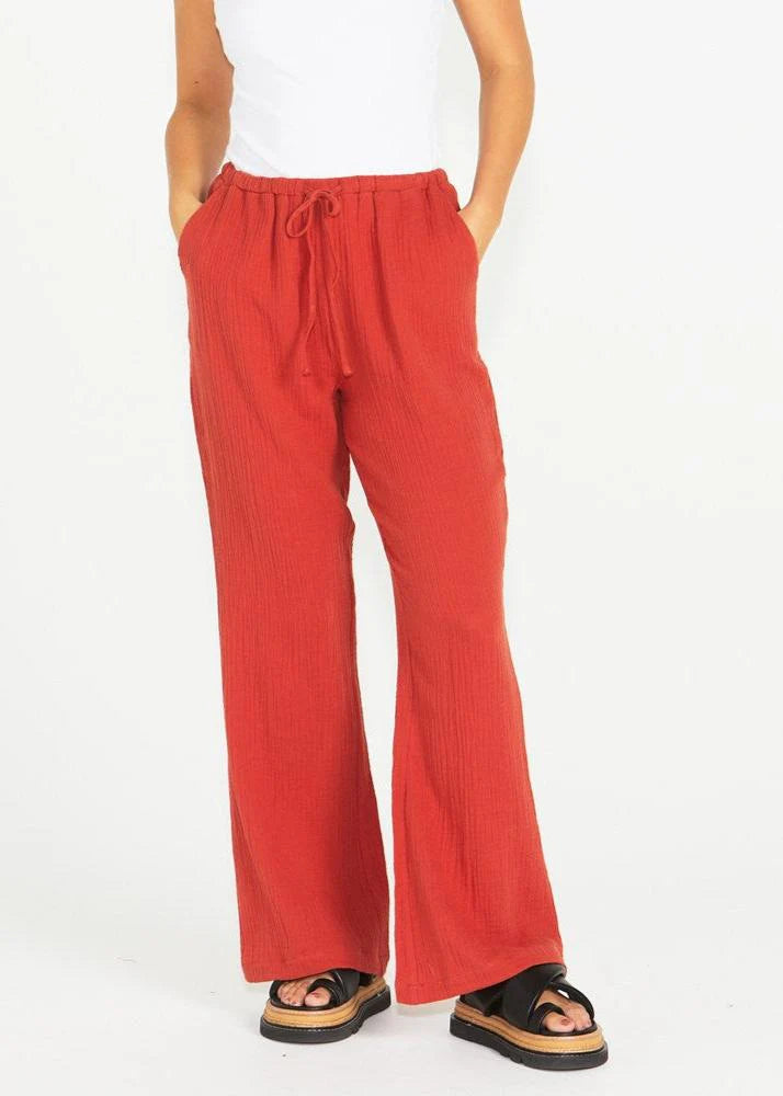 Sass Henny Pants Terracotta