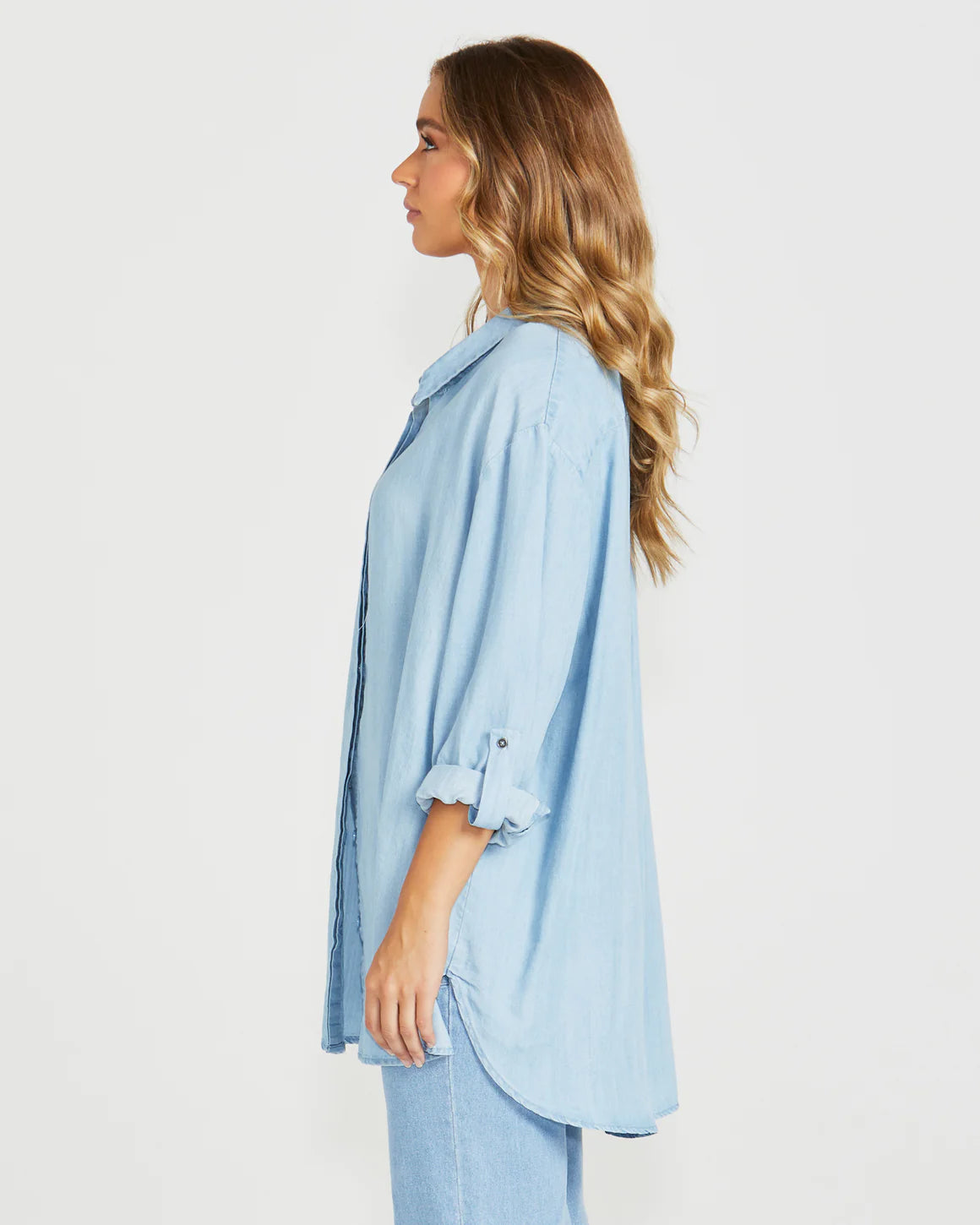 Sass Davie Oversized Shirt Chambray