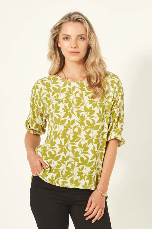 Lemon Tree Design Sybil Top Lime Print