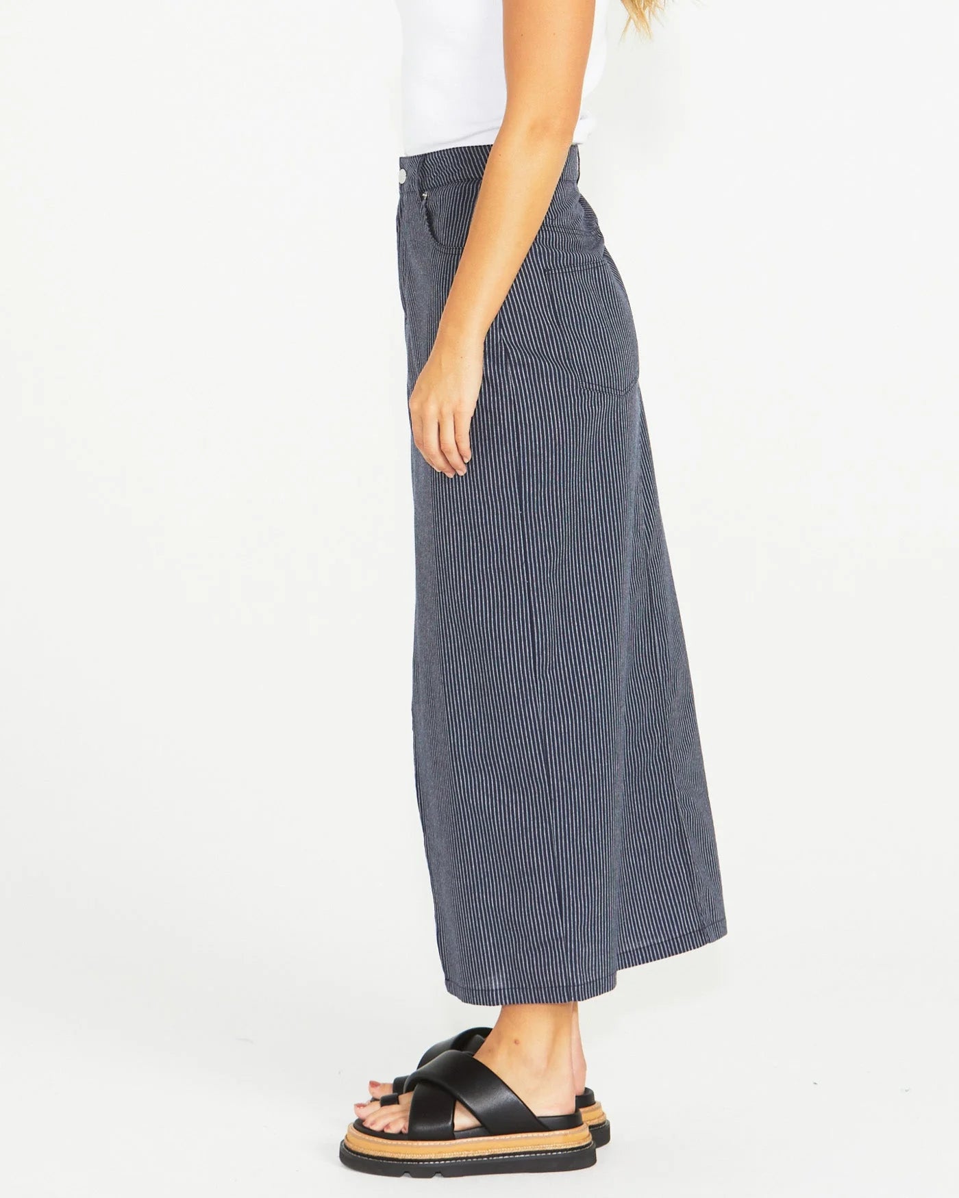 Sass Liberty Maxi Skirt Navy/ White Stripe