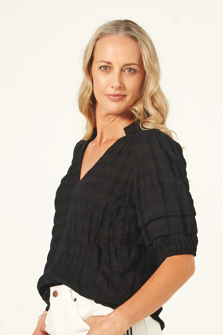 Lemon Tree Design Elena Top Black