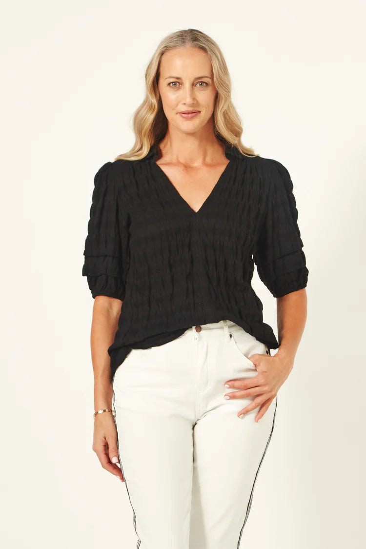 Lemon Tree Design Elena Top Black