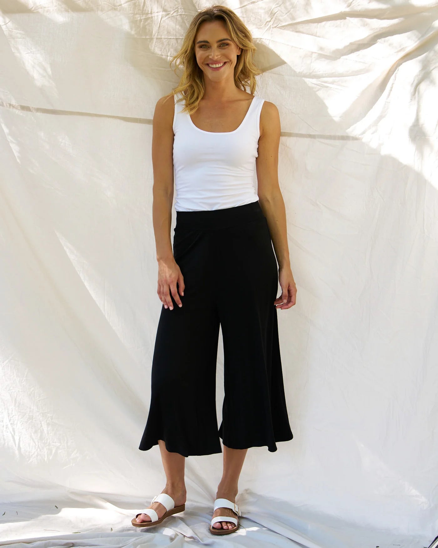 Betty Basics Crystal Crop Jogger Black