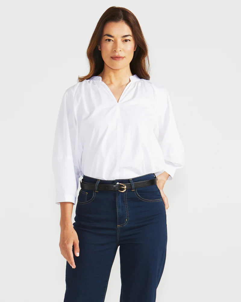 Betty Basics Piper Shirt White