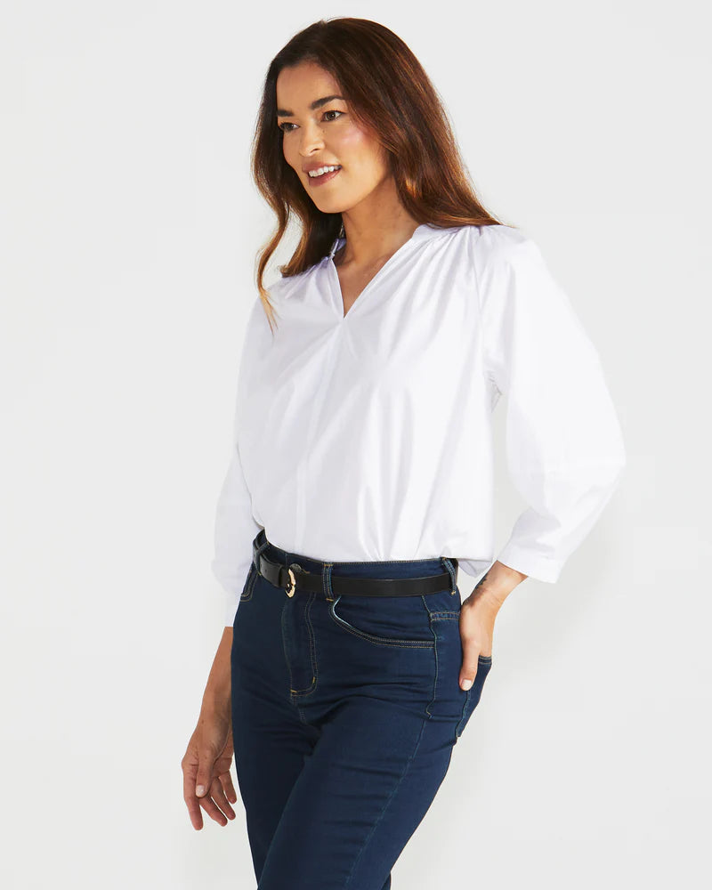 Betty Basics Piper Shirt White