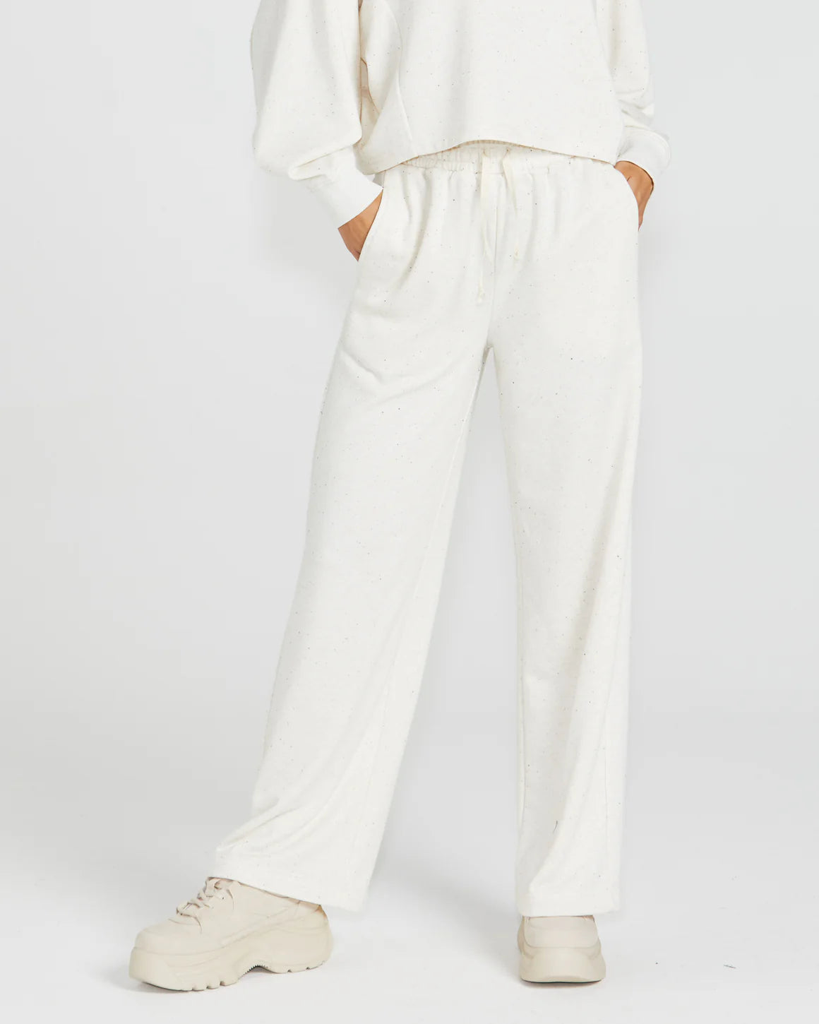 Sass Giselle Sweatpants Cream Fleck