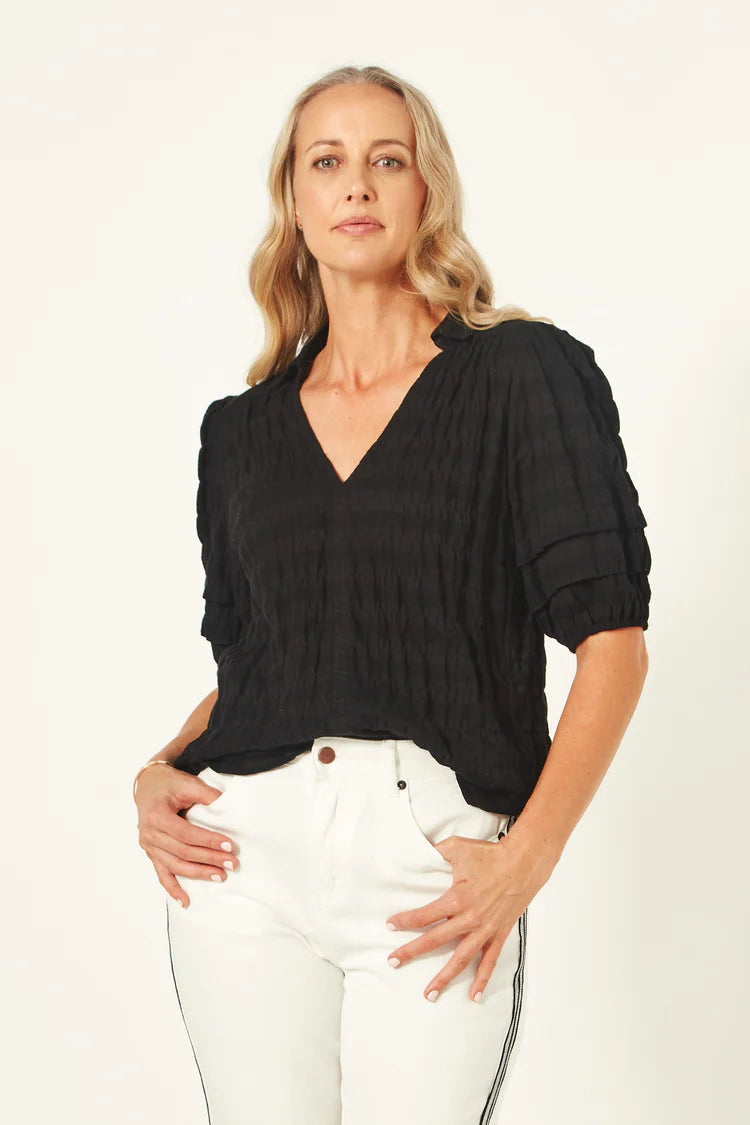 Lemon Tree Design Elena Top Black