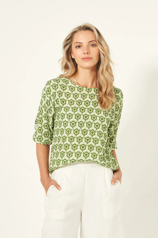 Lemon Tree Design Sybil Top Green