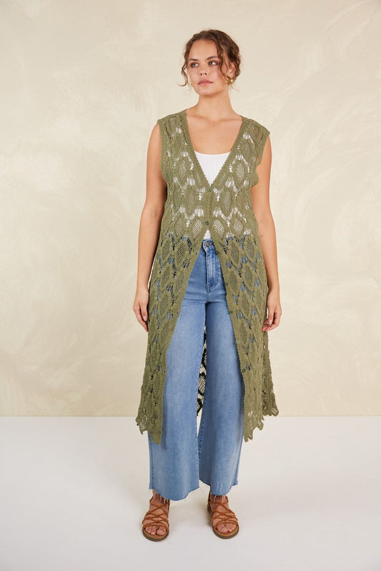 Isle of Mine Giselle Vest Olive