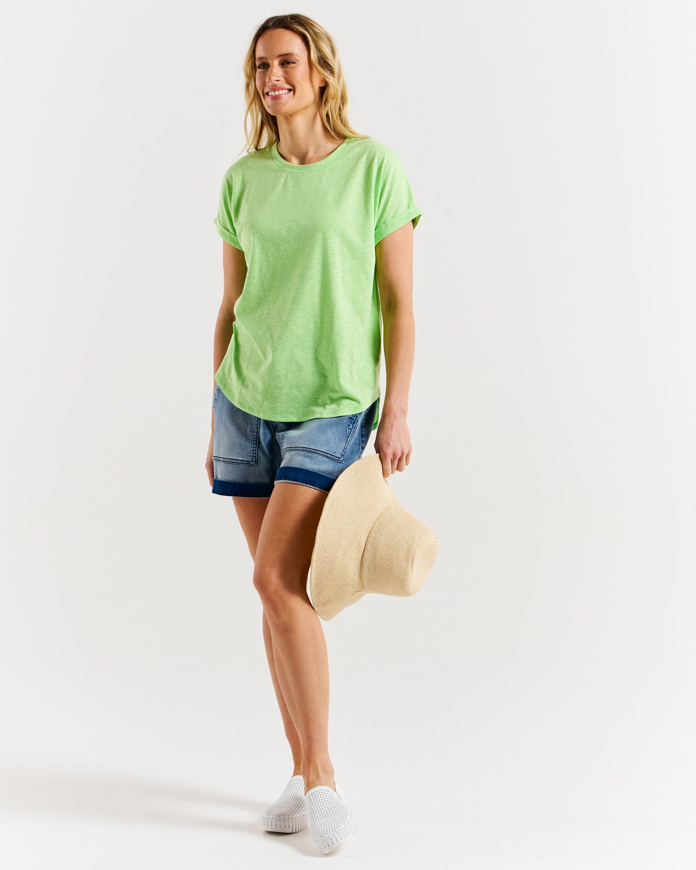 Betty Basics Hailey Tee Bright Green